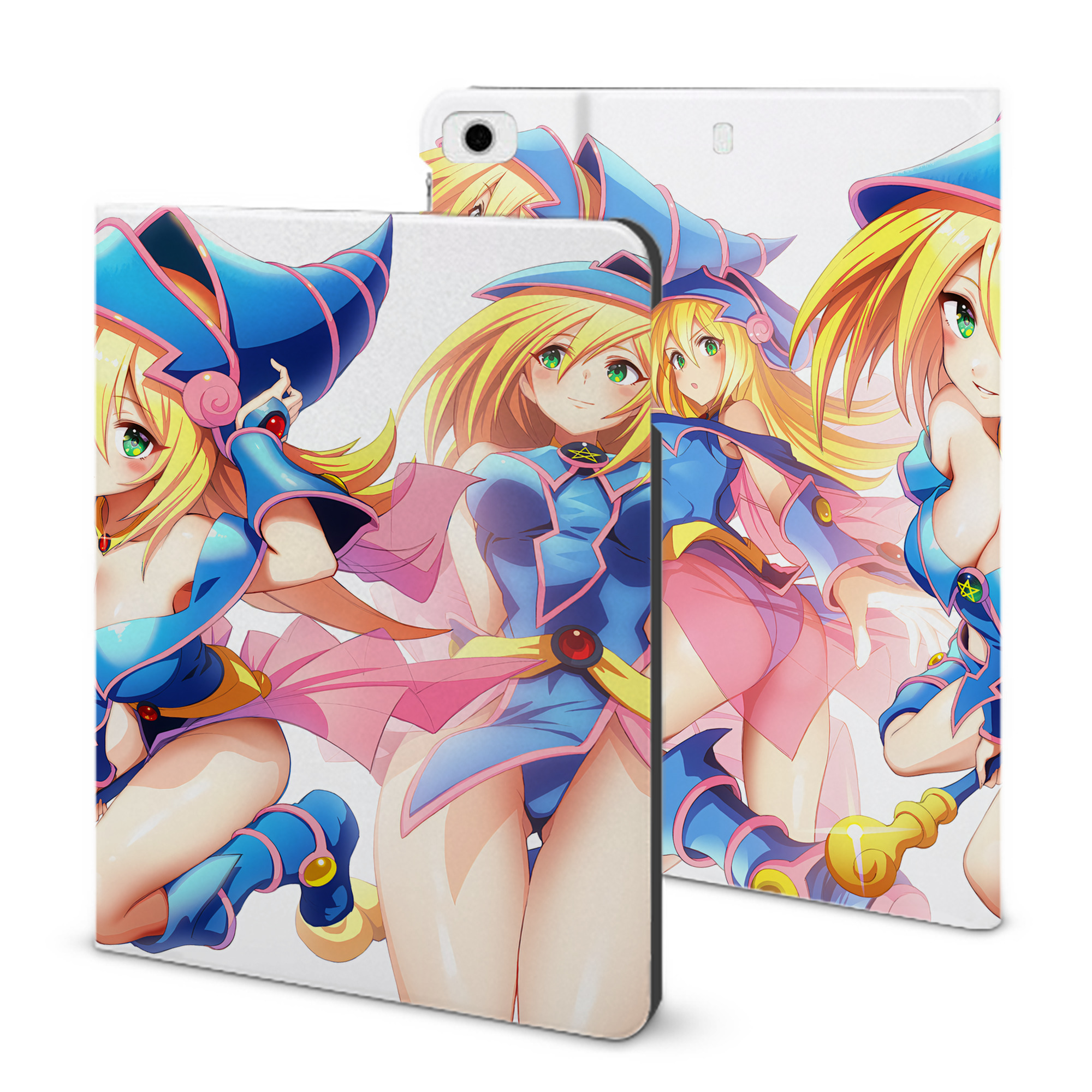 （画像用） 遊☆戯☆王 Yu-Gi-Oh! IPad ケース ブック型 PUレザー TPU 耐衝撃 軽量 薄型 ペン収納なし 全面保護 IPad 各モデル対応